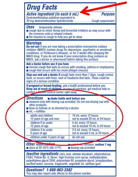 delsym cough syrup active ingredients